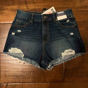 Rewash The Wedge Vintage Revival Jean Shorts